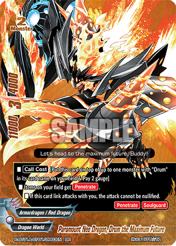 X-BT01A-CP01/BR03 Paramount neo dragon, Drum the maximum future (Buddyrare)