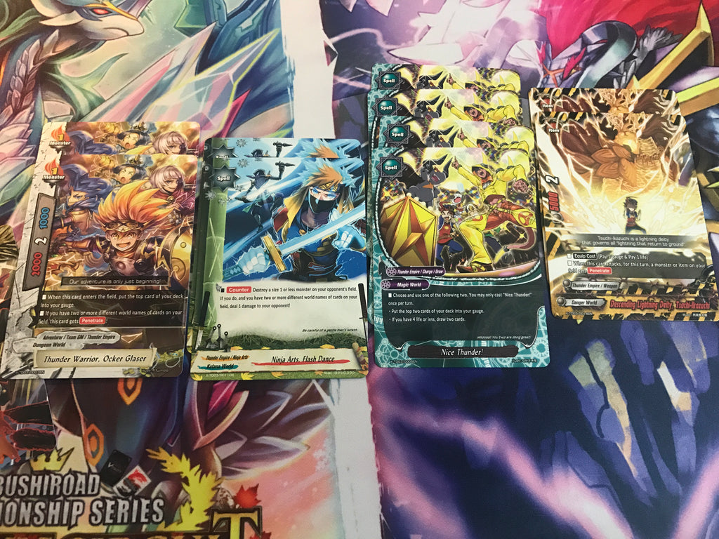 Bushiroad Future Card Buddyfight Constructed Deck - good Dungeon World