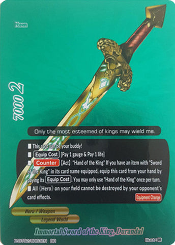 IMMORTAL SWORD OF THE KING, DURANDAL (BR)