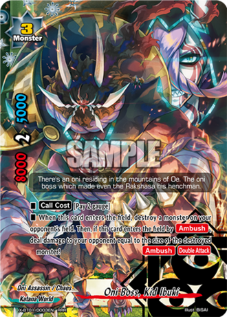 X-BT01/0003 (RRR) - Oni Boss, Kid Ibuki