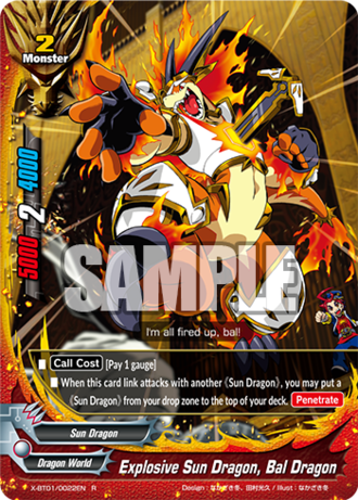 X-BT01/0022 (R) - Explosive Sun Dragon, Bal Dragon