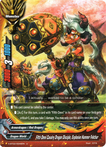 FIFTH OMNI CAVALRY DRAGON DISCIPLE, EXPLOSIVE HAMMER FEKTHAR (U)