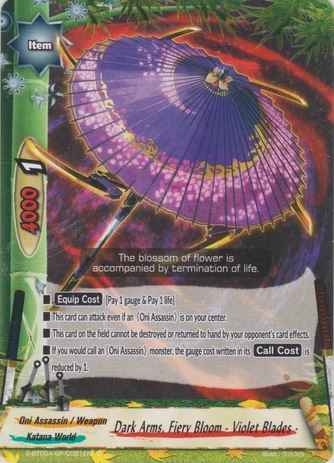 Dark Arms, Fiery Bloom - Violet Blades (C)