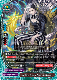 S-SS01A: Golden Lonely Lion. Byakuren (RR)