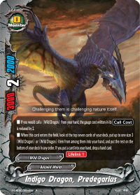 S-UB06: Indigo Dragon, Predegarius (R)