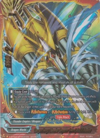 Dragon Fangs Thunder Emperor Sword, Bal X Bunker (SECRET)